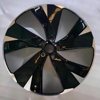 Rines de Aleación de Aluminio Negro Brillante de Cinco Radios para Autos de Pasajeros, 20 y 21 Pulgadas, 5x120 PCD para Vehículos BYD Tang de Nueva Energía