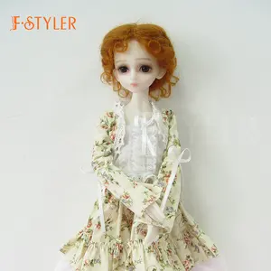 FSTYLER poupée cheveux Mohair tressage poupée perruques usine personnalisation poupée accessoires perruques en gros vente en vrac pour BJD 1/4 1/3 1/6