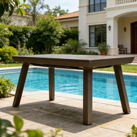 Table pliante en alliage d'aluminium peu encombrante, extensible, portable pour camping, pique-nique, jardin, camping-car, plage