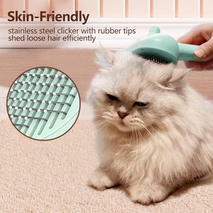Stainless Steel ABS Rechargeable Portable Steam Spray Wash-free <b>Pet</b> Hair Removal <b>Brush</b> for Cats & Small Animals - Product Image 5