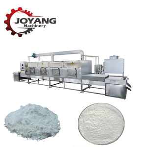 Séchoir tunnel entièrement automatique à micro-ondes pour matériaux chimiques, poudres et granulés, avec convoyeur à bande industriel - Product Image 1