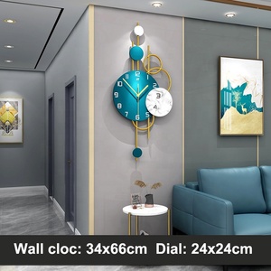Soggiorno moderno moderno moderno moderno metallo verticale grandi dimensioni 3D orologi <span class=keywords><strong>da</strong></span> <span class=keywords><strong>parete</strong></span> di lusso per la decorazione della casa - Product Image 5