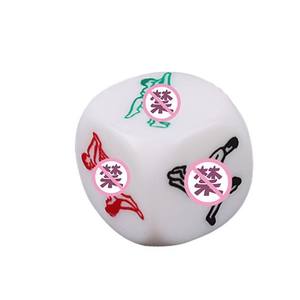 Set di Dadi per Posizioni Sessuali, Impermeabile, 8g, Luminoso, in Sacchetto di Velluto Rosso/Nero, Gioco per Adulti - Product Image 5