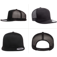 Custom High Quality Blank Y-P Classics Yu-poong Flat Bill Trucker Cap Gestructureerde Mesh Achterkant Snapback Pet 6006 Tropisch Blad