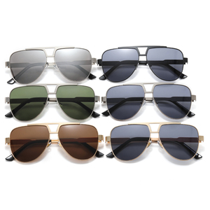 Superhot Eyewear 24461 2025 Lunettes de soleil à monture en métal pour hommes, verres dégradés UV400, <span class=keywords><strong>design</strong></span> carré sans monture pour vêtements d'extérieur - Product Image 5
