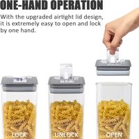 Organisateur de cuisine pour garder la fraîcheur Rectangle récipient de stockage en plastique hermétique pour aliments