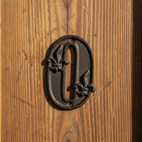 Numéro de maison en fonte, vente en gros directe d'usine, 0 |   Plaque d'adresse décorative vintage |   Plaque de numéro de maison extérieure |   0-9 Disponibles |   Panneau en métal rustique