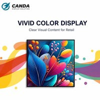 Affichage numérique mural IPS Android 4K LCD à écran carré, kiosque avec SDK, animations graphiques, connectivité IoT pour ascenseur