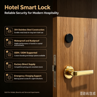 Cerradura de puerta de hotel personalizada de acero inoxidable 304, cerradura interior silenciosa para puerta de madera, manija dividida para puerta de habitación