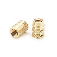 Custom Brass Inserts 1/4-20" Thread 1/2" Length Tapered Heat Set Insert for Plastic