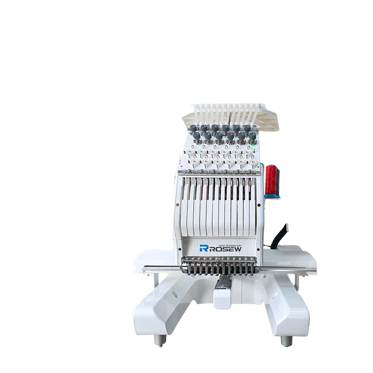 GC1201MINI с одной головкой, 12 игл, компьютеризированная мини-вышивальная машина для вышивки одежды с плоской крышкой