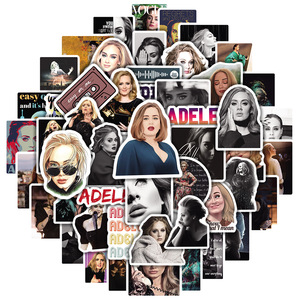 Pegatinas Reutilizables de la Cantante <span class=keywords><strong>Adele</strong></span> para Botellas, Portátiles, Decorativas, Gran Venta 2022, Pegatinas Sexys de Doja Cat, 50 Unidades - Product Image 1