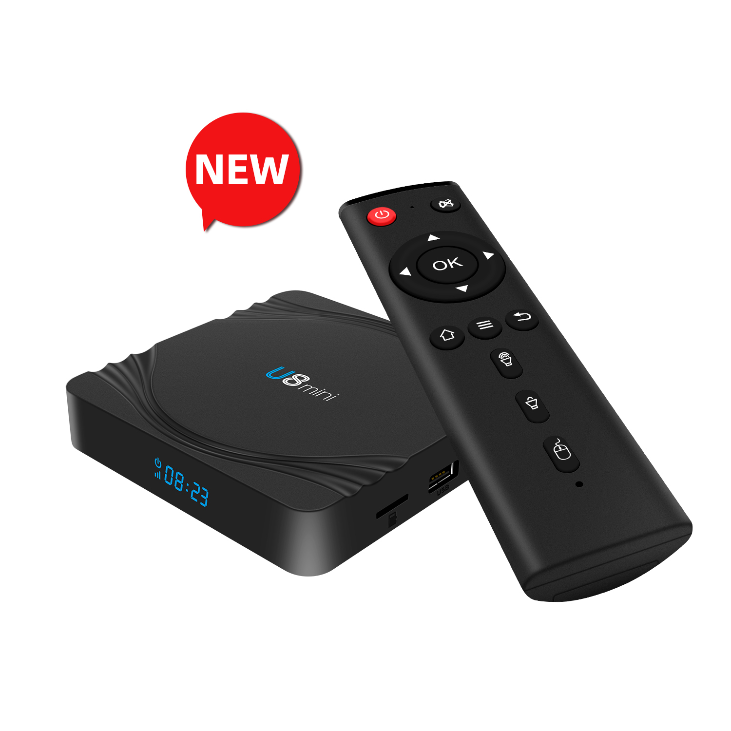 El más nuevo 2,4G Android Tv caja Amlogic S905W TV box con tarjeta TF LAN100 apoyo Asia África nos la UE Set Top Box