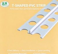 Bande de nivellement en PVC pour plâtre mural, bande de nivellement pour sol, pour la nivellement, bande de jointoiement pour cloisons sèches, profilé pour cloisons sèches