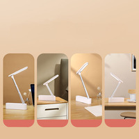 Kabellose LED-Schreibtischlampe, magnetisch, wiederaufladbar, faltbar, RGB, dimmbar, USB, kreative Tischleuchte, Großhandel, kundenspezifisch für Hotel, Büro, Be