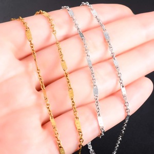 Collier chaîne Rolo poli en acier inoxydable de 2 mm de large pour femmes et hommes, ras-de-cou en métal couleur argent/or, accessoires de bijoux, cadeau - Product Image 6