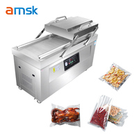 Machine de mise sous vide industrielle à double chambre DZ-600 pour emballage alimentaire en plastique thermoformé