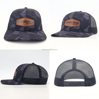 Vente en gros blanc Gorras Sports de plein air casquette de chasse en cuir personnalisé Patch Logo canard Camo Richardson 112 casquette de camionneur
