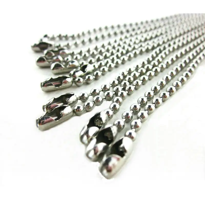 Оптовая продажа, металлическая цепь из железной латуни и нержавеющей стали, длинная цепь из бисера