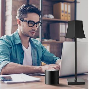 Lampe de table LED rechargeable sans fil pour chambre à coucher, décoration intérieure, restaurant, bureau, hôtel, style moderne, portable - Product Image 5