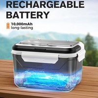 Boîte à lunch électrique chauffante automatique pour aliments pour bébés et lait maternel, portable, sans fil, batterie 10000mAh, acier inoxydable 304