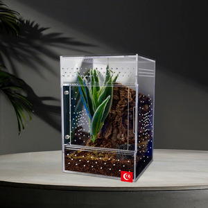 Nouvelles cages en acrylique pour tarantules, enclos d'élevage pour reptiles, berceaux pour araignées avec toit - Product Image 4