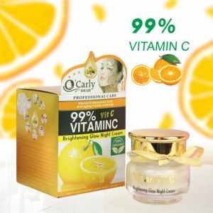 Chuyên nghiệp hữu cơ axit hyaluronic Vitamin C đêm Kem kiểm soát dầu làm sáng Làm trắng Chống lão hóa không có mặt Kem dưỡng da - Product Image 3