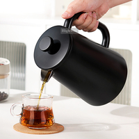Cafetière à piston HIGHWIN au design moderne, à double paroi isolée, 350 ml, 700 ml, 1000 ml, en acier inoxydable 304, pour la cuisine domestique