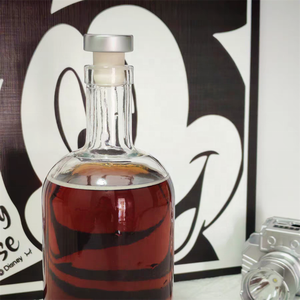 Venta al por mayor Super Flint Gin botella de vidrio con corcho 500ml licor botellas de <span class=keywords><strong>alcohol</strong></span> vacío personalizado lujo Bottiglia Vetro Liquore Vino - Product Image 3