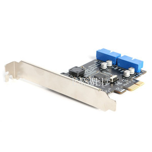 <span class=keywords><strong>USB</strong></span> 3,0 2 puertos Tarjeta de 19 pines <span class=keywords><strong>PCI</strong></span>-e a <span class=keywords><strong>PCI</strong></span> Express Adaptador de puertos macho interno de 20 pines - Product Image 3