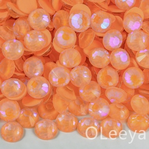 Strass en cristal lumineux AB à dos plat non thermocollant Oleeya en gros, tailles SS6-SS30, pour ongles - Product Image 4