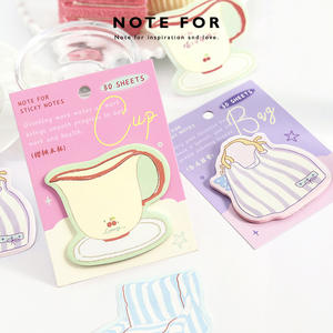 Notas Adhesivas Reutilizables para Estudiantes, Notas Minimalistas de Inspiración Francesa, Serie Evening Breeze, Paquete de <span class=keywords><strong>30</strong></span> Hojas - Product Image 3