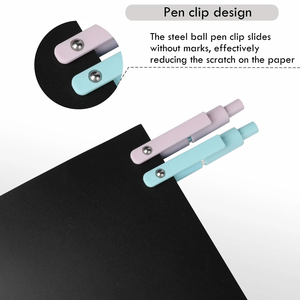 Stylos <span class=keywords><strong>gel</strong></span> à pression KAIX ZS12 0,7 mm, dégradé arc-en-ciel, séchage rapide, écriture fluide, ensemble de stylos à bille pour étudiants - Product Image 6