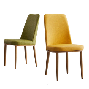 <span class=keywords><strong>Chaise</strong></span> jaune <span class=keywords><strong>pas</strong></span> chère avec pieds en métal <span class=keywords><strong>de</strong></span> style nordique, chaises rembourrées scandinaves pour restaurant, chaises <span class=keywords><strong>de</strong></span> salle à manger - Product Image 6