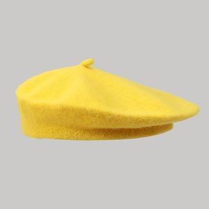 โรงงาน OEM ขายส่งหมวกเบเร่ต์สีพื้น 100% ทำจากขนสัตว์แท้สำหรับผู้หญิง สวมใส่สบายๆ ไปเที่ยวทะเลหรือเล่นกีฬา มีสินค้าในสต็อก - Product Image 5