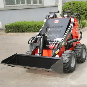 ZM380S Mini Skid Steer Loader con motore Diesel gomma Slip Slip sterzo azionamento idraulico