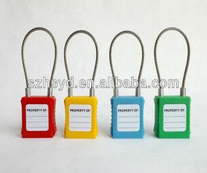 Candado de Cable de acero inoxidable 304 recubierto de PVC con llaves iguales o diferentes características de etiquetado de bloqueo de cilindro de latón - Product Image 6