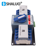 Commutateur de transfert automatique SLQ3 ATS 63A 100A monophasé double alimentation pour groupe électrogène diesel 4P - Pièces de groupe électrogène
