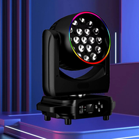 19 15W DMX512 cabeza móvil controlada LED equipo de iluminación de escenario RGBW interior auditorio banquete salón teatro enfoque teñido para