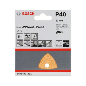 Para el mejor rendimiento, hojas de papel de lija Delta ABR0311, grano 40, fabricadas en Italia - Product Image 2