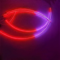 Bande lumineuse LED RGB contrôlée par application, nouvelle lumière d'ambiance avec changements de couleur pour l'intérieur de la voiture, accessoires d'éclairage automobile