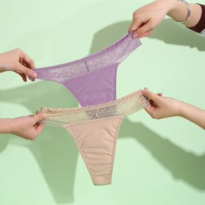 Ropa Interior Menstrual Reutilizable Cómoda, Bragas Tipo Tanga Delgadas y Duraderas de <span class=keywords><strong>Tiro</strong></span> <span class=keywords><strong>Bajo</strong></span>, Suaves, Ventiladas, Transpirables, Absorbentes, Talla 4XL, Tejidas - Product Image 4