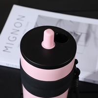 Vaso Térmico Aurora Transfronterizo, Taza de Café, Alto Valor Estético, Gran Capacidad, Vaso para Hielo, Pipeta Portátil, Venta al por Mayor