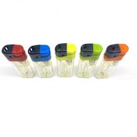 Briquet publicitaire personnalisé avec logo, design classique, briquet en plastique transparent pour fumer avec ISO