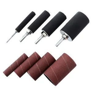 Carpintería Drive Spindle Lijado Tambor Lijadora Kit <span class=keywords><strong>de</strong></span> herramientas Pulido Limpieza Ruedas Cabeza Tambor abrasivo Lijadora Mangas Set - Product Image 1