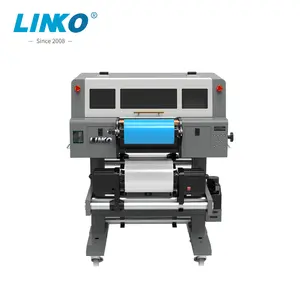 Impresora UV DTF de tamaño Mini de alta calidad, pegatinas de cristal impermeables, impresión personalizada A3 300mm, nuevo estado, excelente relación de precio