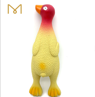 Jouet à mâcher pour chien en caoutchouc naturel souple et écologique, personnalisé, populaire, avec sifflet, canard, grande taille