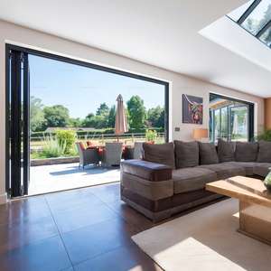 Porte <span class=keywords><strong>pliante</strong></span> en aluminium de qualité supérieure Instime pour bâtiments contemporains, avec cadre à rupture de pont thermique, <span class=keywords><strong>action</strong></span> silencieuse et durabilité - Product Image 4