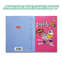 Cuaderno Espiral de Papel con Cubierta Superior Personalizada, Impresión OEM ODM de Fábrica, Diseño de Dibujos Animados para Niños, Organizador/Agenda de Tapa Dura, 80 Hojas, Personalizado