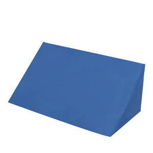 Colchón Triangular Anti-Escaras de Tela Azul, Almohada de Posicionamiento en Forma de R de Alta Densidad para Ancianos, Soporte Corporal Completo - Product Image 1